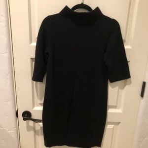 Vince mock neck sweater mini dress